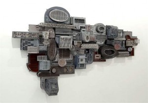 "Untitled (Long Gray Construction)" by Jane South